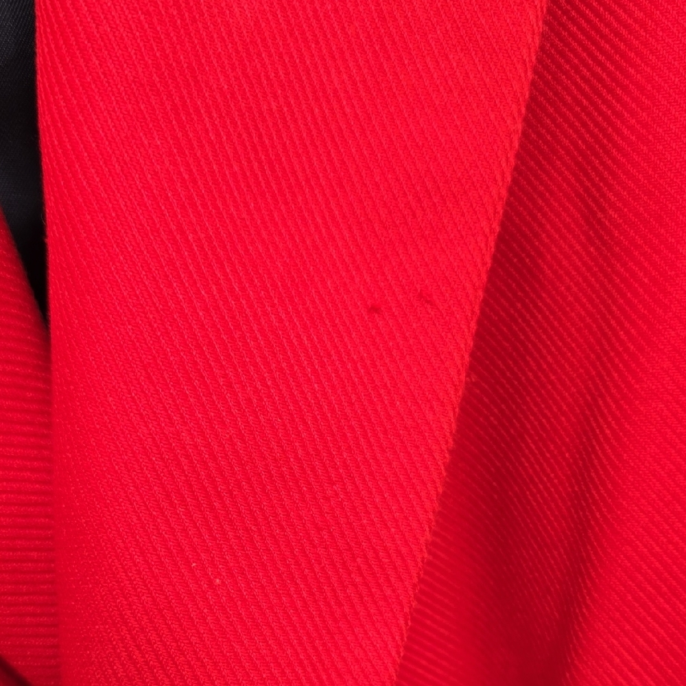 Zara Red Belted Trench Coat with Notch Lapel - Picture 4 of 9